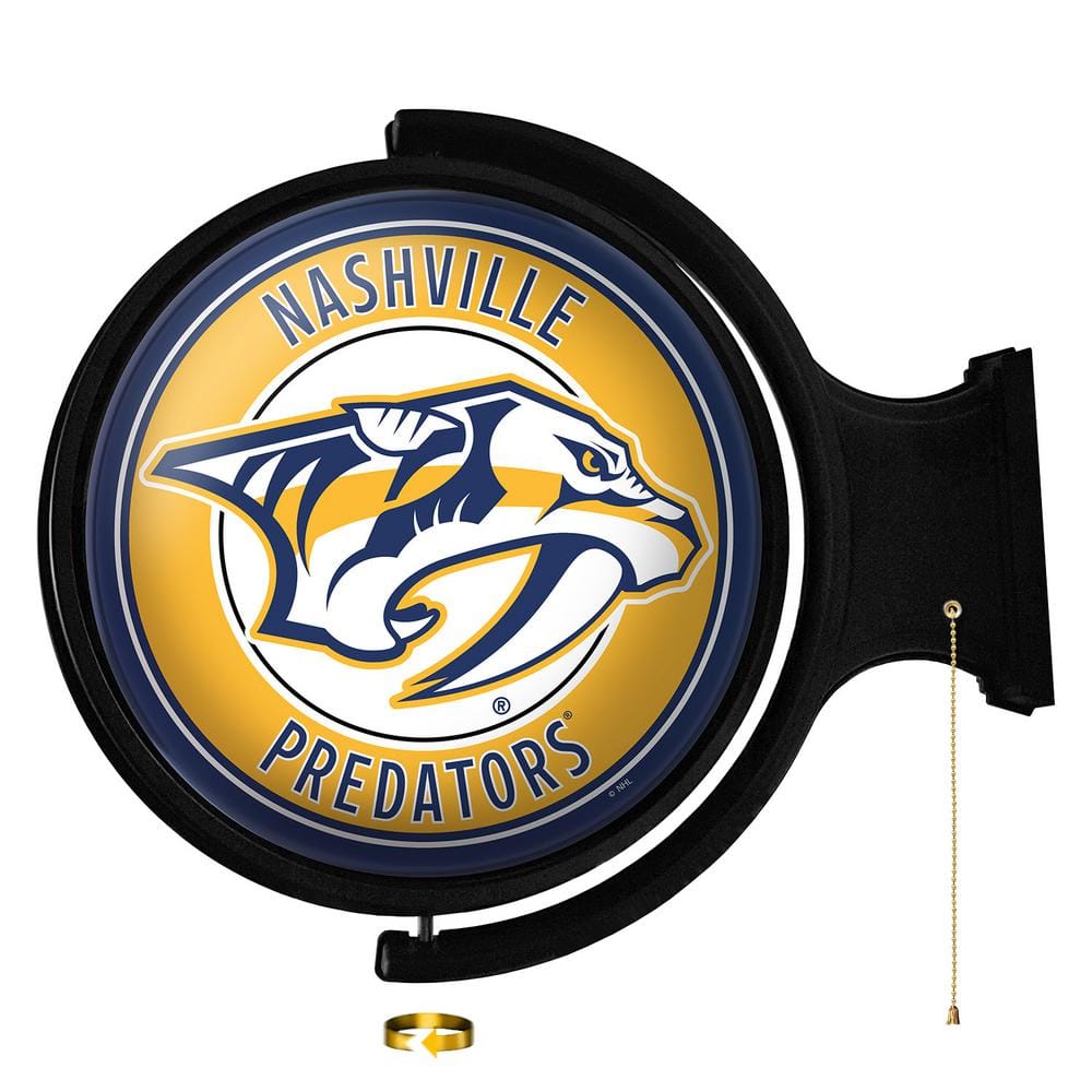 Nashville Predators Original Round Rotating Lighted Wall Sign