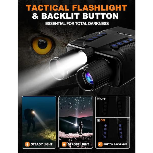 Justincity Night Vision Binoculars Dual Night Vision Modes