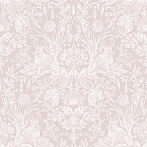 Woodland Damask Coral Non-Pasted Wallpaper (Covers 56 sq. ft.)