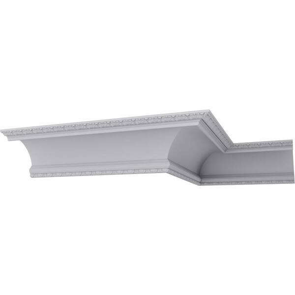 Ekena Millwork 15-3/8 in. x 12 in. x 94-1/2 in. Polyurethane Riley Crown Moulding
