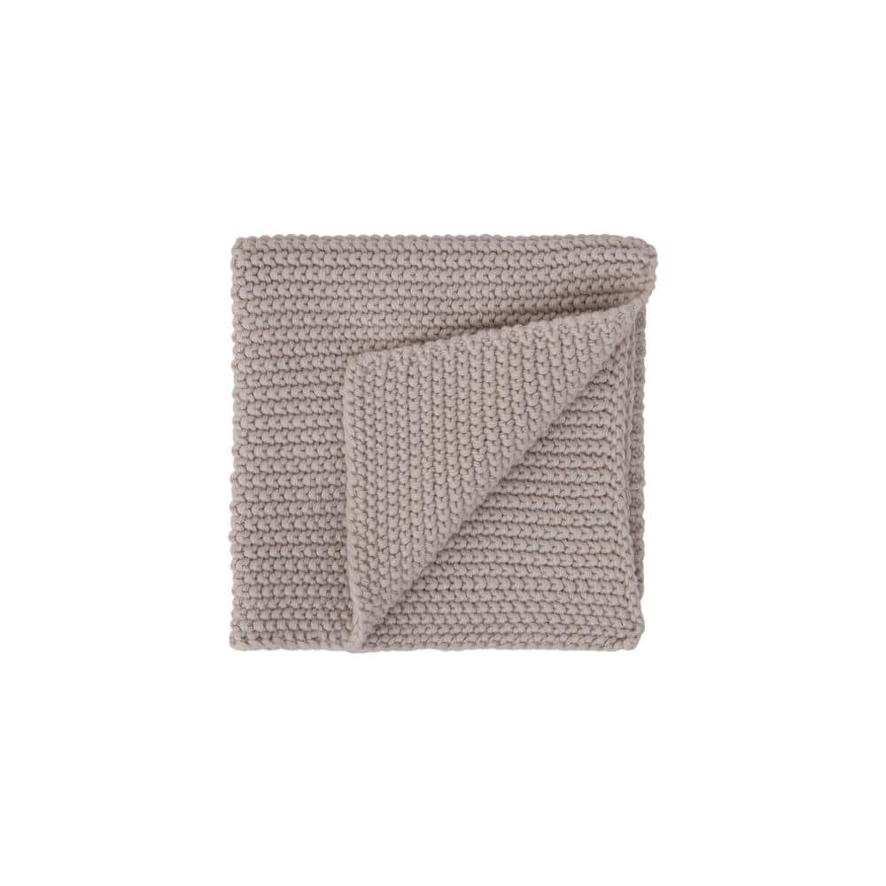Light and Dark Gray Cotton Knit Dish Cloth Set