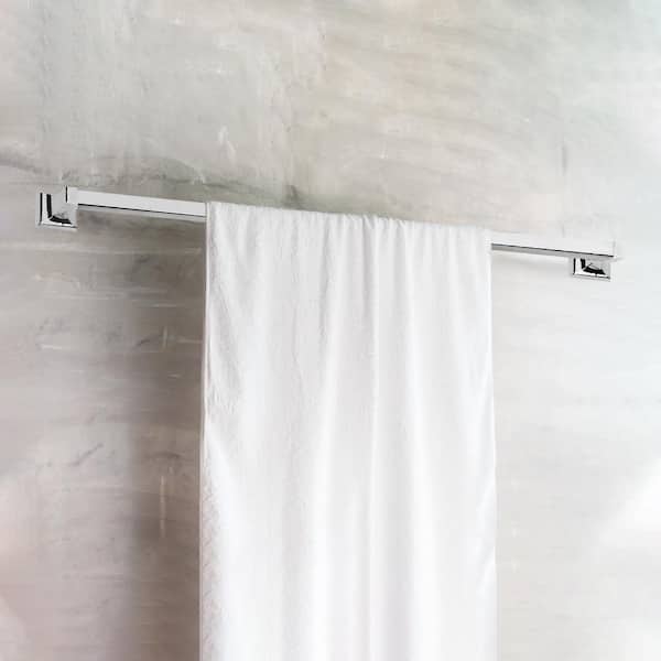 Design House Millbridge 30-in Satin Nickel Wall Mount Single Towel Bar Design House Millbridge 30-in Satin Nickel Wall Mount Single Towel Bar