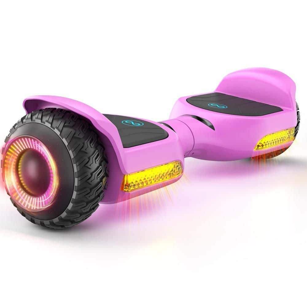 2-Wheel Off Road Electric Self Balancing Scooter in Pink, with Bluetooth Speaker, LED Lights and Long Battery Life price history on PriceWatchPro