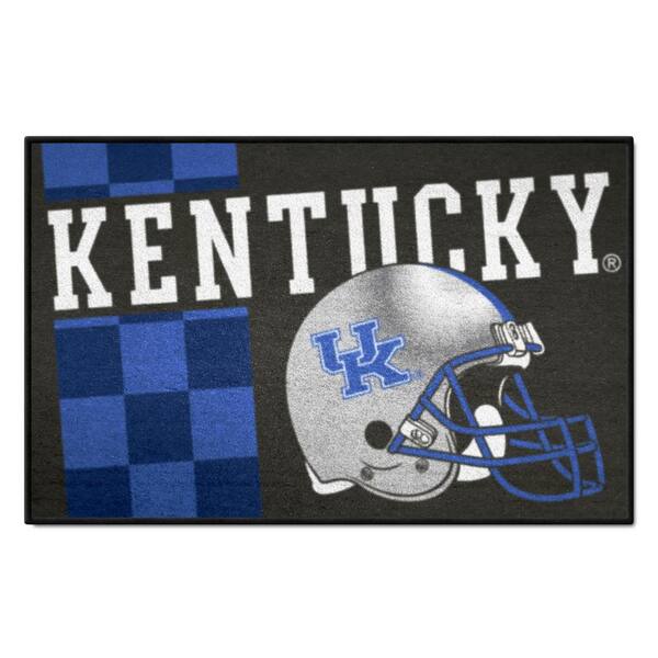 FANMATS Kentucky Wildcats Black 2 ft. x 3 ft. Starter Mat Area Rug 36805 The Home Depot