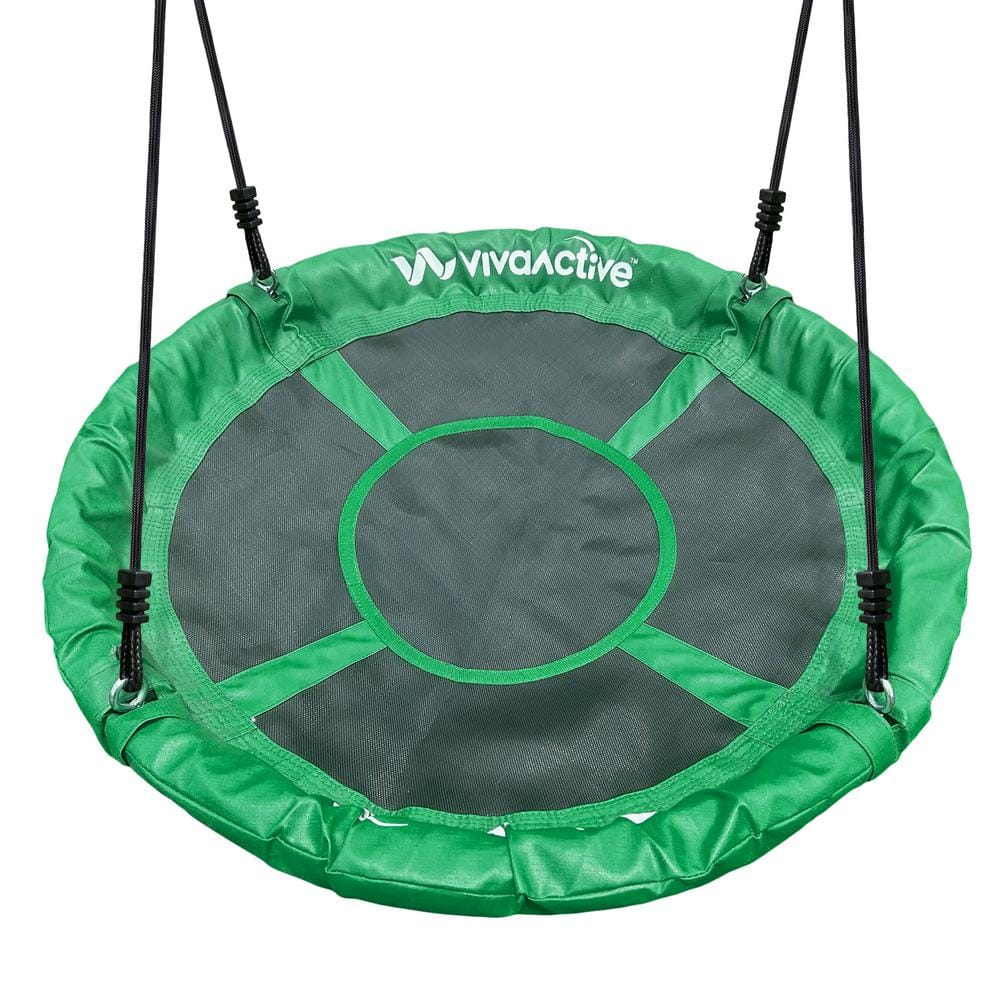 Green Platform Tree Swing with Adjustable Rope SP0900 - The