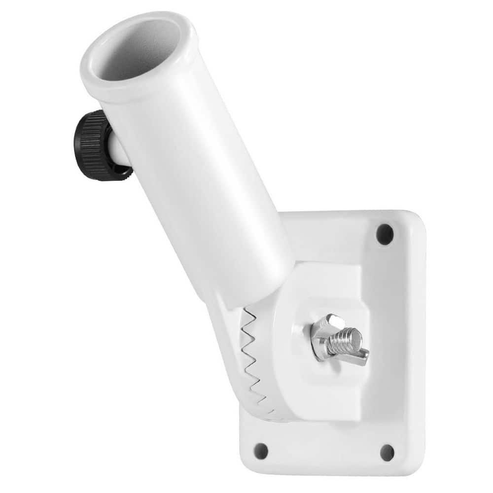 180° Adjustable 1 in. Aluminium Alloy Flag Pole Bracket Multi-Position Flag Holder Wall Mount White Rustproof Outdoor price history on PriceWatchPro
