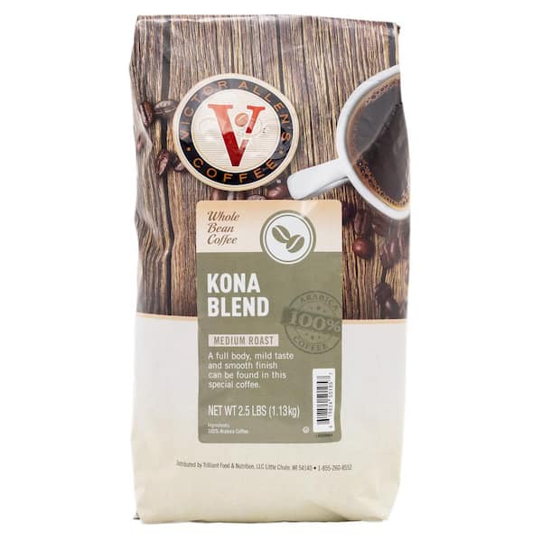Victor Allen's Whole Bean 40 oz. Kona Blend 2.5 lb. Bag Medium Roast Coffee Beans