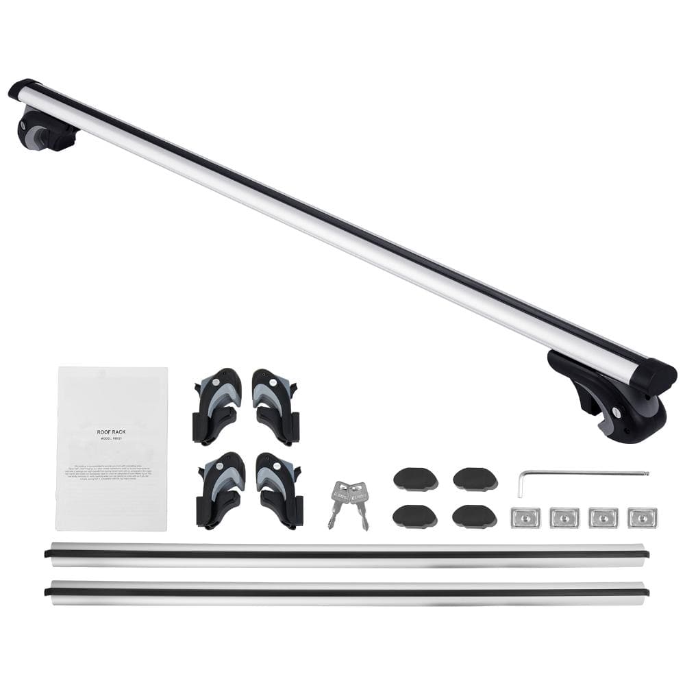 "54"" Universal Aluminum Roof Rack Cross Bars, Adjustable Locking, 200lbs Capacity, Fits SUVs, Sedans, Vans" price history on PriceWatchPro
