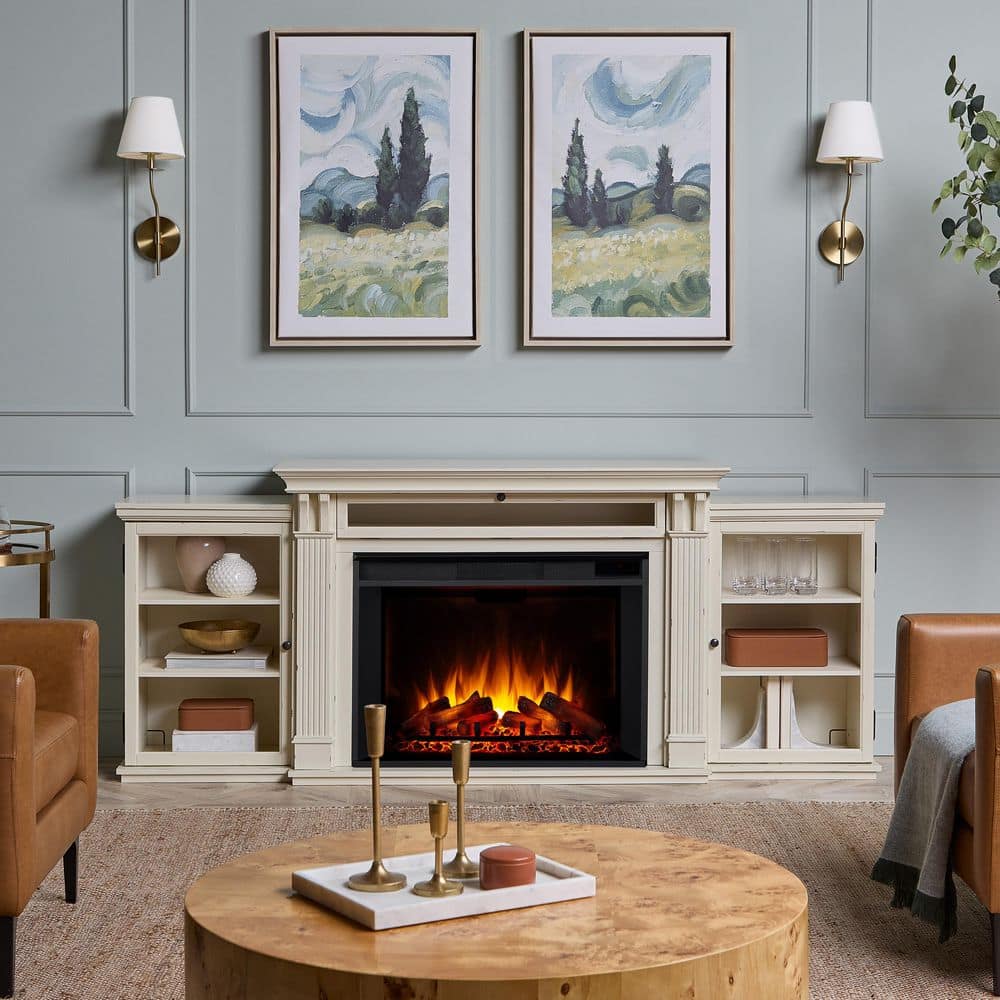 Real Flame Tracey Grand 84 in. Electric Fireplace TV Stand