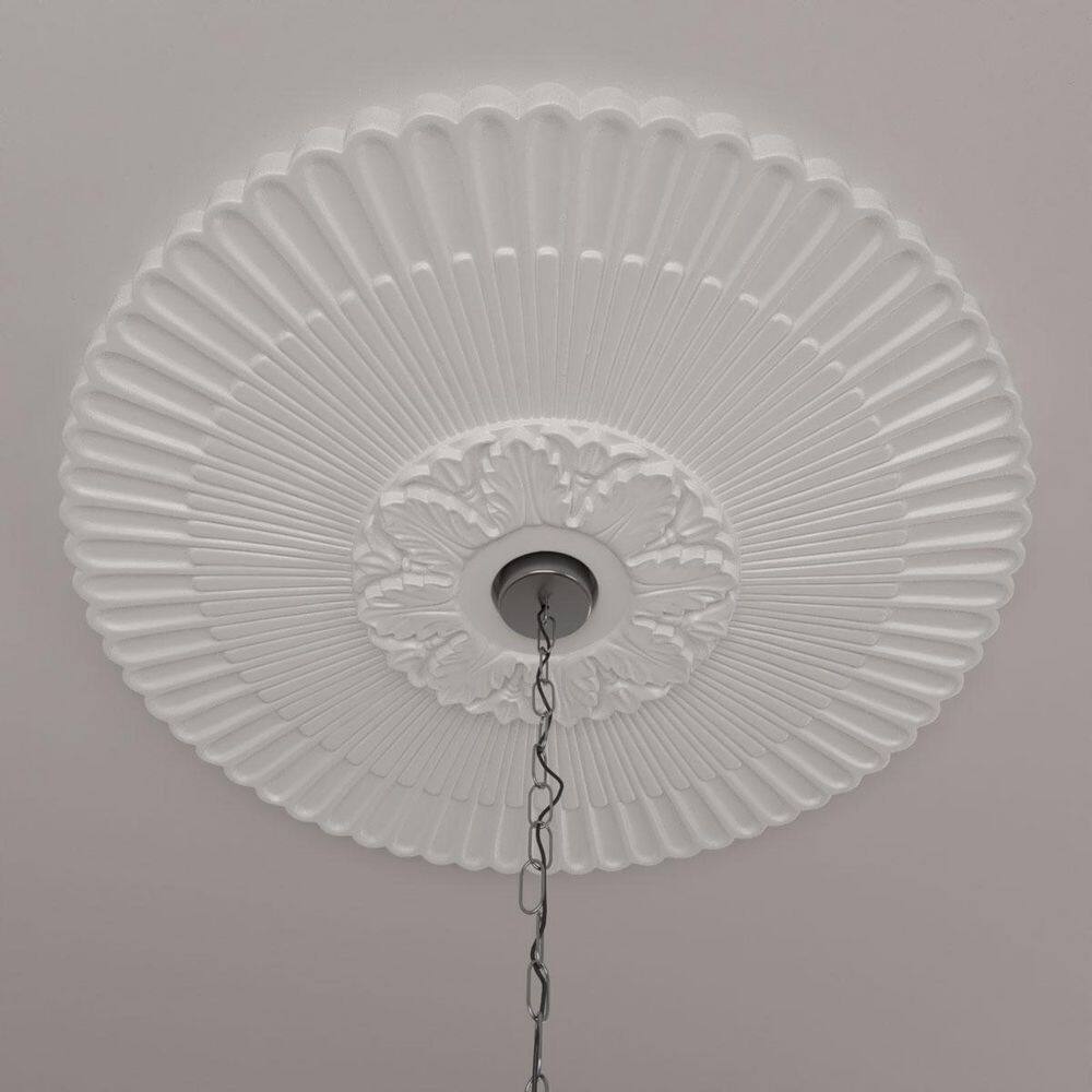 Melonie Primed Gray Polyurethane Architectural Ceiling Medallion