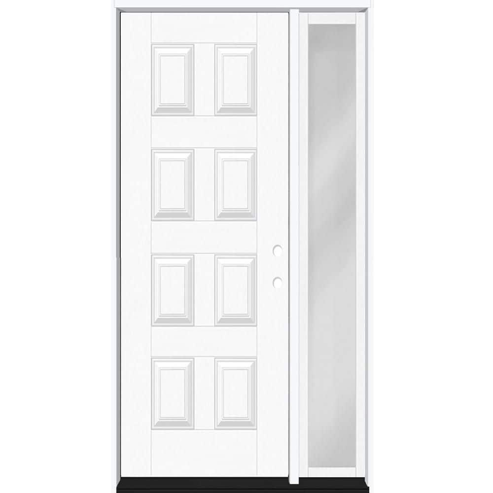 Regency 49 in. x 96 in. 8-Panel LHIS Unfinished Mahogany Fiberglass Prehung Front Door with 10 in. SL with 6-9/16 Jamb price history on PriceWatchPro