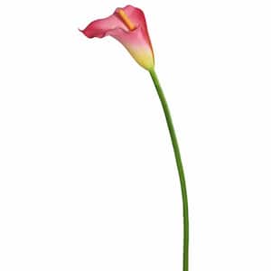 28 in. Artificial Pink Large Stem Calla Lily