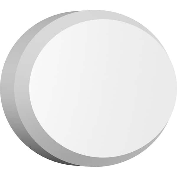 Ekena Millwork 3/4 in. x 6 in. x 4 in. Standard Dalton Rosette with Beveled Edge Moulding