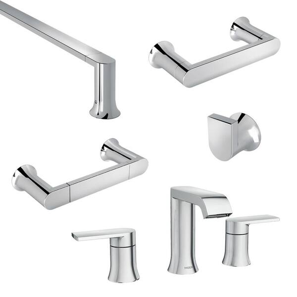 Reviews for MOEN Genta 8 in. Widespread 2Handle Bath Faucet with 4
