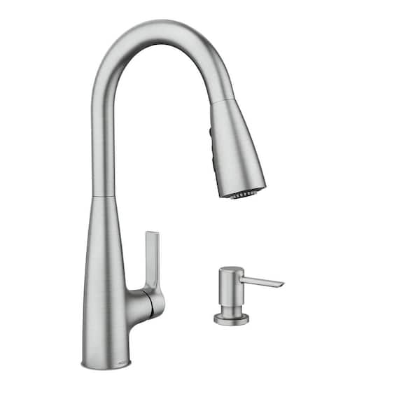Haelyn Single-Handle Pull-Down Sprayer Kitchen Faucet with Reflex and Power Boost in Spot Resist Stainless