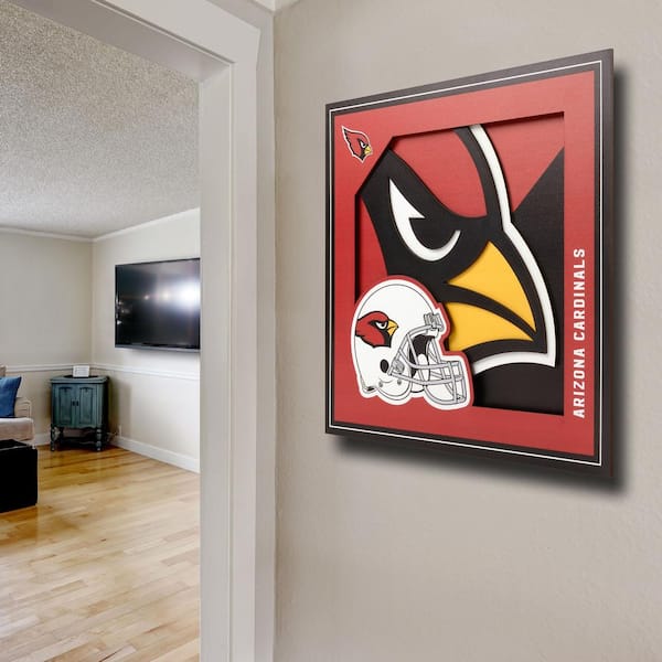 NFL Arizona Cardinals 3D Logo Series Wall Art - 12x12