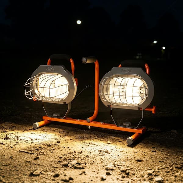 ダイワLIGHT HIRAMEBB240とダイワFUNEXT150Hセット HDX 1200-Watt Halogen Tripod Work Light LG351-1200W - The Home Depot