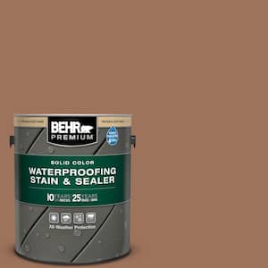 1 gal. #SC-152 Red Cedar Solid Color Waterproofing Exterior Wood Stain and Sealer