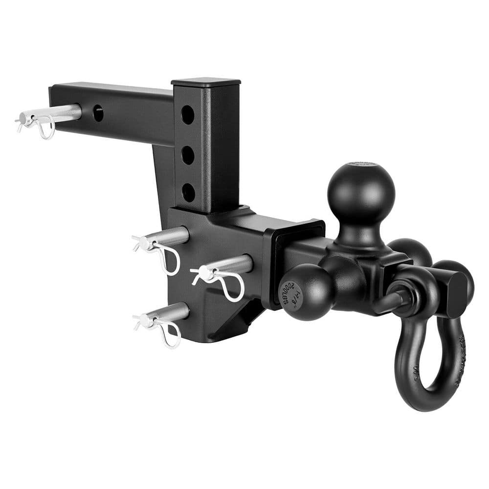 Trailer Hitch Tri Ball Mount with D Shackle, Towing Hitch for RVs, Off-Road Vehicles, 10000 lbs. GTW, 6 in. Drop price history on PriceWatchPro