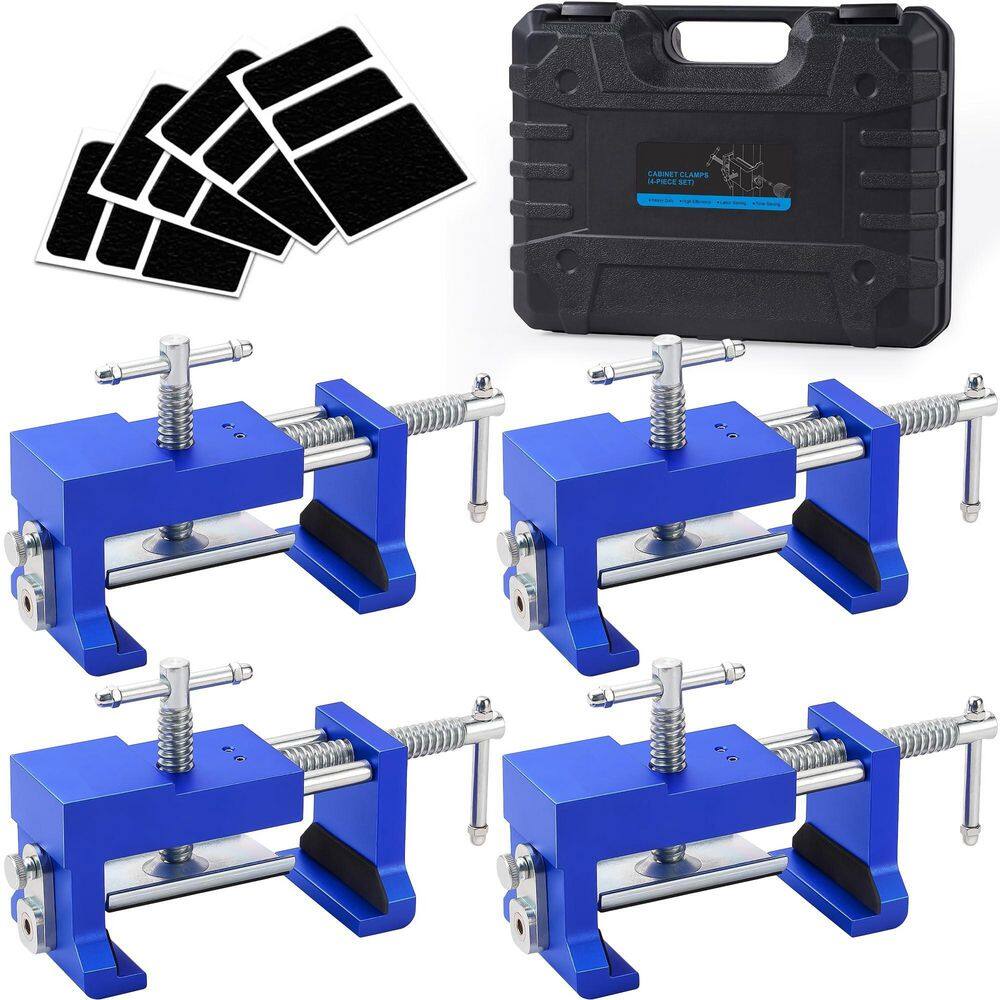 4-Pack Steel Professional Cabinet Clamps, Face Frame Alignment Tool for Cabinet Installation & Woodworking, Blue price history on PriceWatchPro