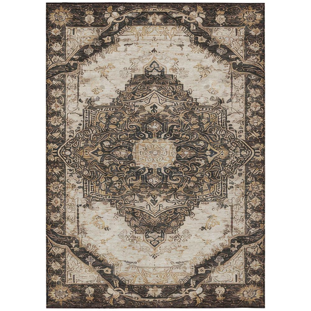 Chantille Machine Washable Indoor/Outdoor Abstract ACN2875 Brown 9 ft. x 12 ft. Area Rug price history on PriceWatchPro