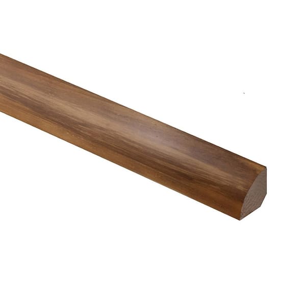 Unbranded Hand Scraped Horizontal Sepia 0.715 in. Thick x 0.715 in. Wide x 72 in. Length Bamboo Quarter Round Molding