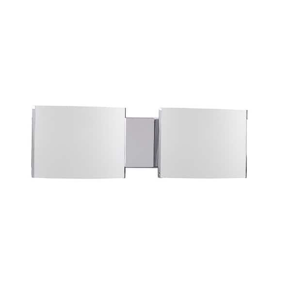 Cambridge 2-Light Chrome Bath Light