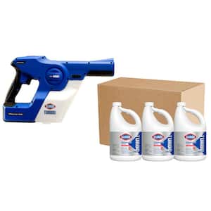 Turbo Pro Electrostatic Sprayer Bundle with 3-Pack of Turbo 121 oz. Disinfectant Cleaner