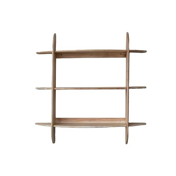 Storied Home 39.3 in. W x 8.8 in. D Natural Acacia Wood Decorative