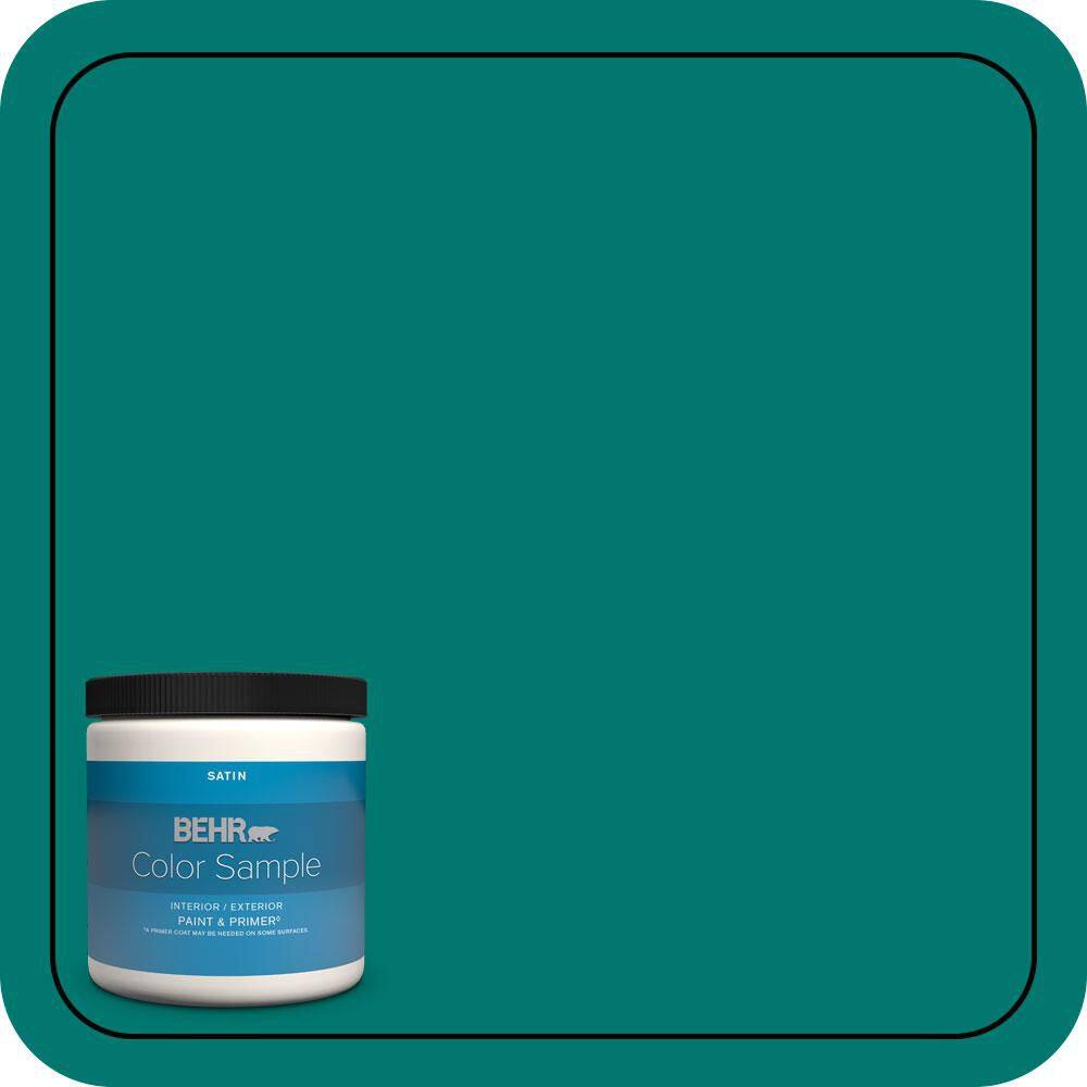8 oz. #490B-7 Mermaid Harbor Satin Enamel Interior/Exterior Paint & Primer Color Sample price history on PriceWatchPro