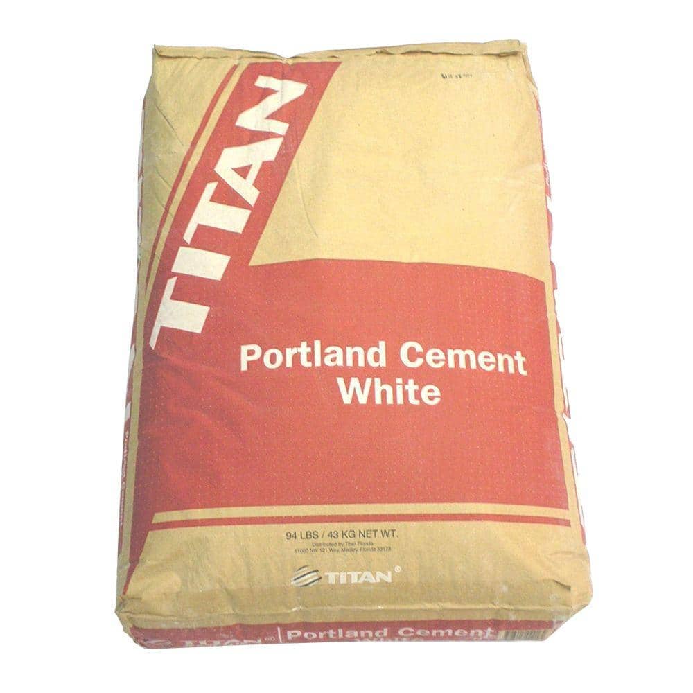 94 lb. White Portland Cement Concrete Mix 100386 - The Home Depot