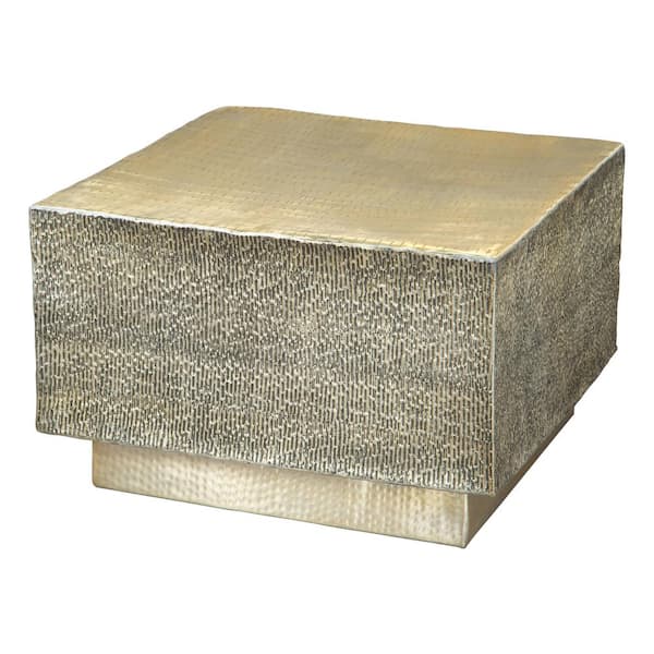 ZUO Mono 27.2 in. Gold Square Metal Top Coffee Table
