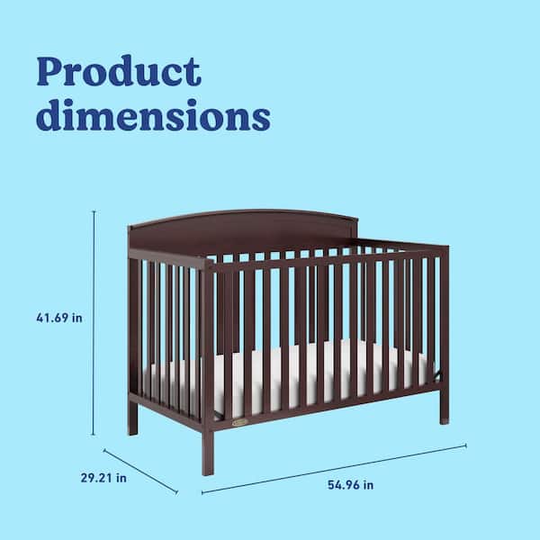 Graco Benton Espresso in-1-Convertible Crib 04530-219 The Home