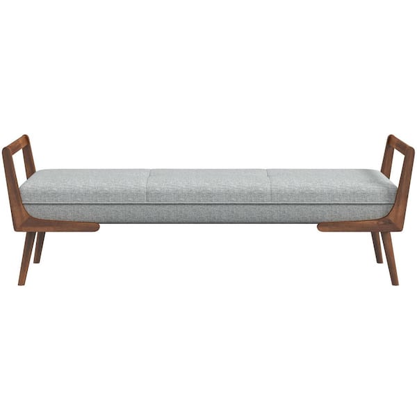 Mid century clearance upholstered bench