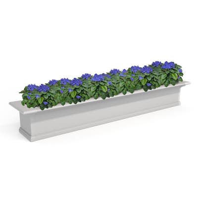 Premium High-Density Plastic Planter & Flower Window Box Gina 18 Set of 2 Units Dark Green Color Premium High-Density Plastic Planter & Flower Window Box Gina 18 Set of 2 Units Dark Green Color