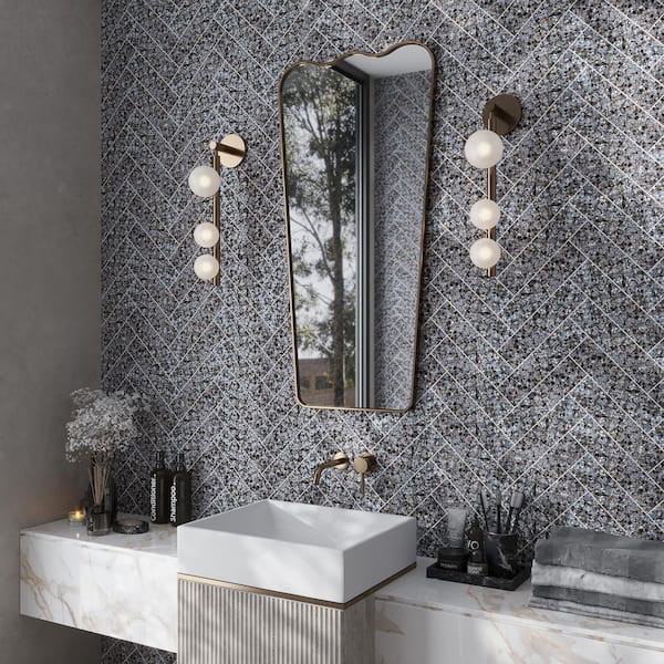 Black - Rectangle - Marble Tile - The Home Depot