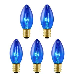 25 Pack C9 Blue Incandescent Commercial Bulbs