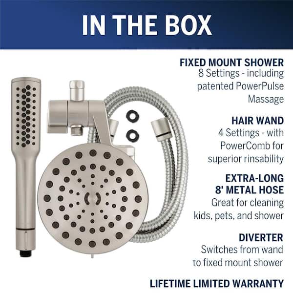 12spray High PressureDual Shower Head And Handheld Shower, 48 OFF