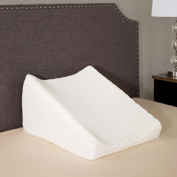 Triangle Wedge Cushion Pillows Set for Reading in Bed, Back Support,  Adjustable Folding Incline Machine Washable Coton And Linen