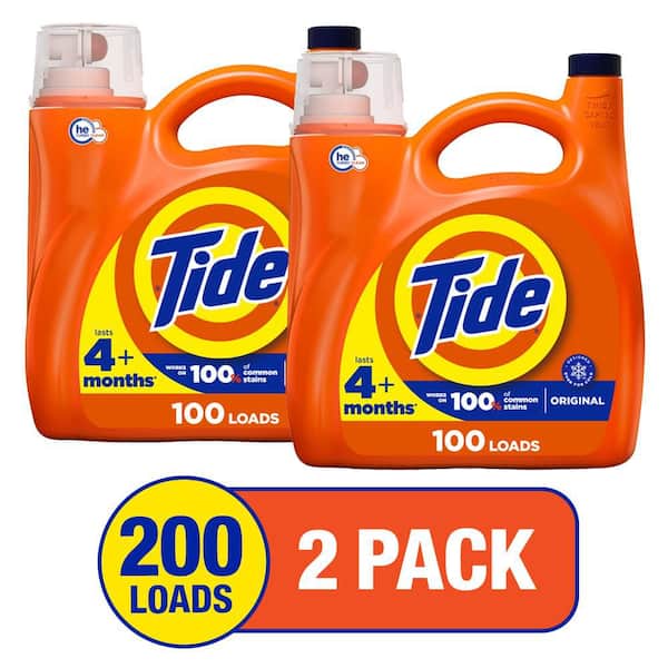 Original Scent Liquid Laundry Detergent, 100-Loads, 132 fl. oz., 2-Pack