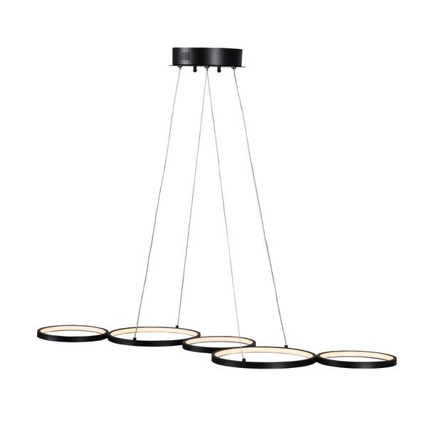 modern ringed led ceiling light