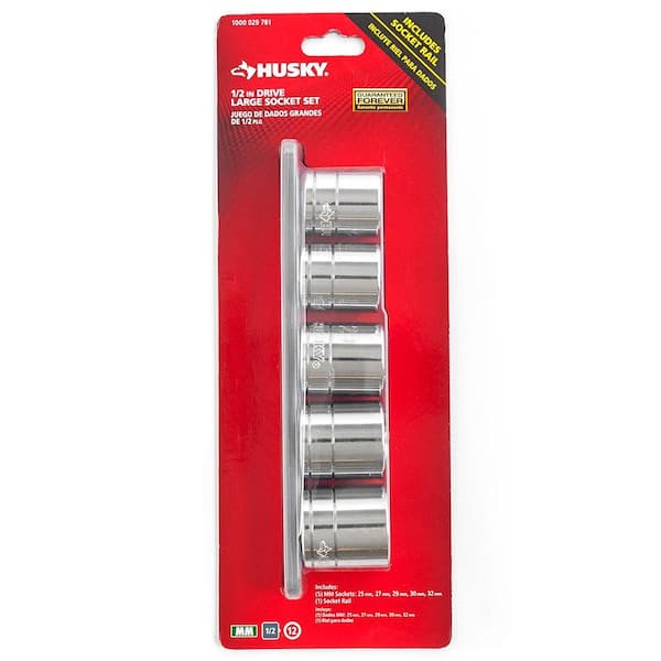 1/2 in. Drive Metric X-Large Socket Set (5-Piece) 1/2 in. Drive Metric X-Large Socket Set (5-Piece)
