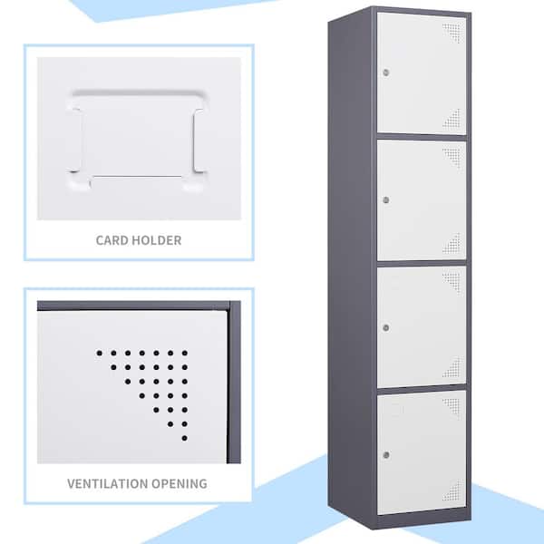 VEVOR Metal Locker for Employees, 9 Doors Storage Cabinet with