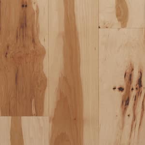 Take Home Sample - Natural Low Gloss Hickory 3 in. W x 7 in. L Smooth Solid Hardwood Flooring