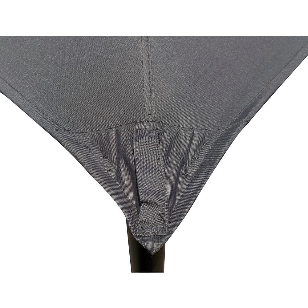 Gray 11 ft Replacement Canopy for Bamboo Steel Gazebo