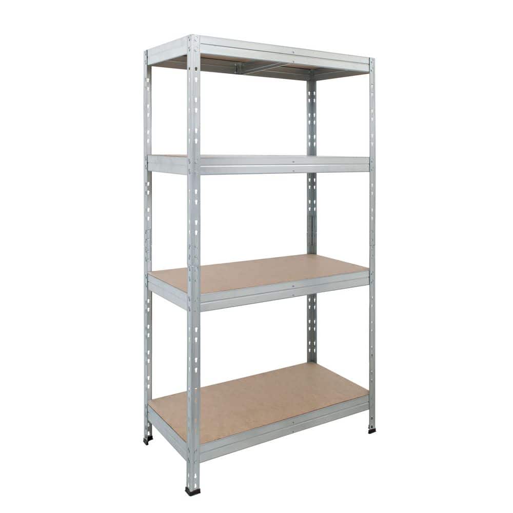 Basics Series 4-Tier Galvanized Steel Garage Storage Shelving Unit with HDF Racks (35 in. W x 18 in. H x 71 in. D) price history on PriceWatchPro