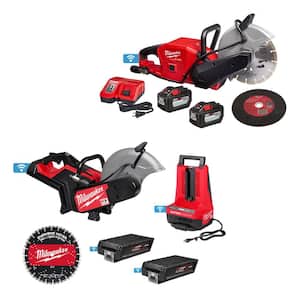 MX FUEL Lithium-Ion 14 in. Cut-Off Saw w/ RAPIDSTOP Brake Kit  with M18 FUEL 9 in. Cut Off Saw Kit