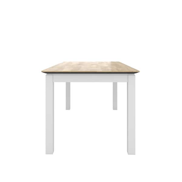Natural Wood Look Top White Legs Handy Living Kitchen Dining Tables A142335 E1 600 