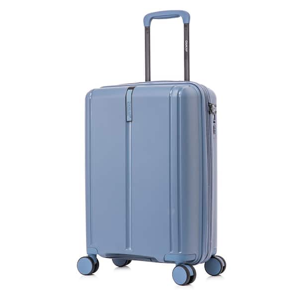 DUKAP Airley Lightweight Hard Side Spinner Luggage 20 in. Carry-On Blue