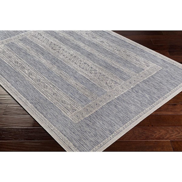 Aldenshire Blue 5 ft. x 7 ft. Indoor/Outdoor Area Rug